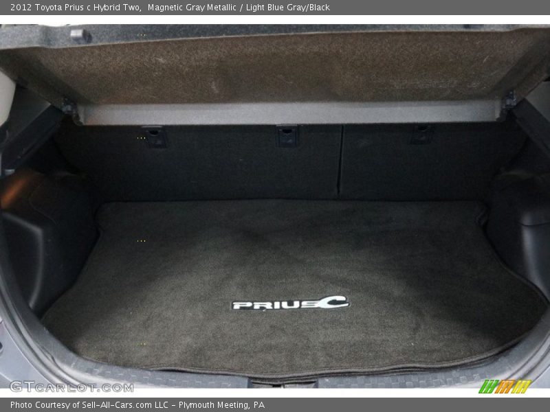 Magnetic Gray Metallic / Light Blue Gray/Black 2012 Toyota Prius c Hybrid Two