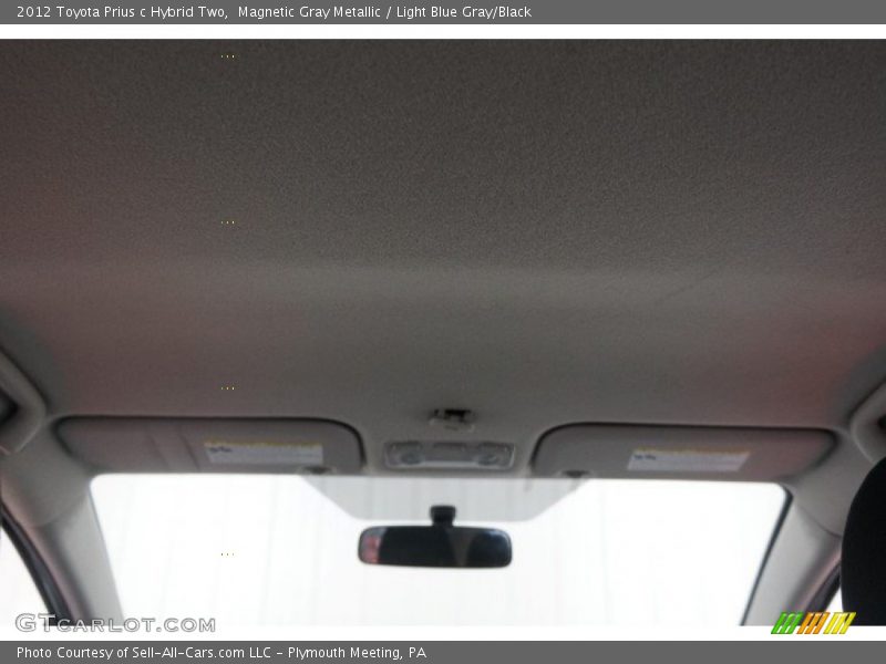 Magnetic Gray Metallic / Light Blue Gray/Black 2012 Toyota Prius c Hybrid Two