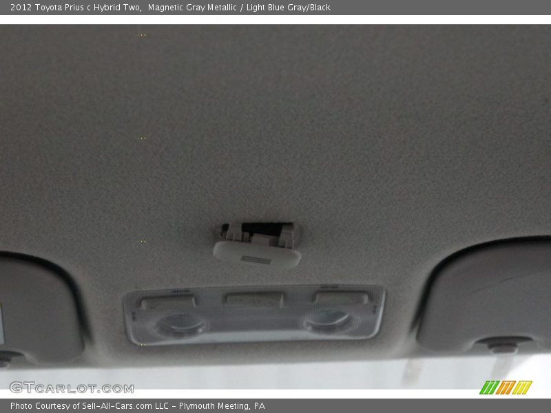 Magnetic Gray Metallic / Light Blue Gray/Black 2012 Toyota Prius c Hybrid Two