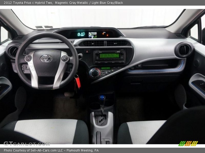 Magnetic Gray Metallic / Light Blue Gray/Black 2012 Toyota Prius c Hybrid Two