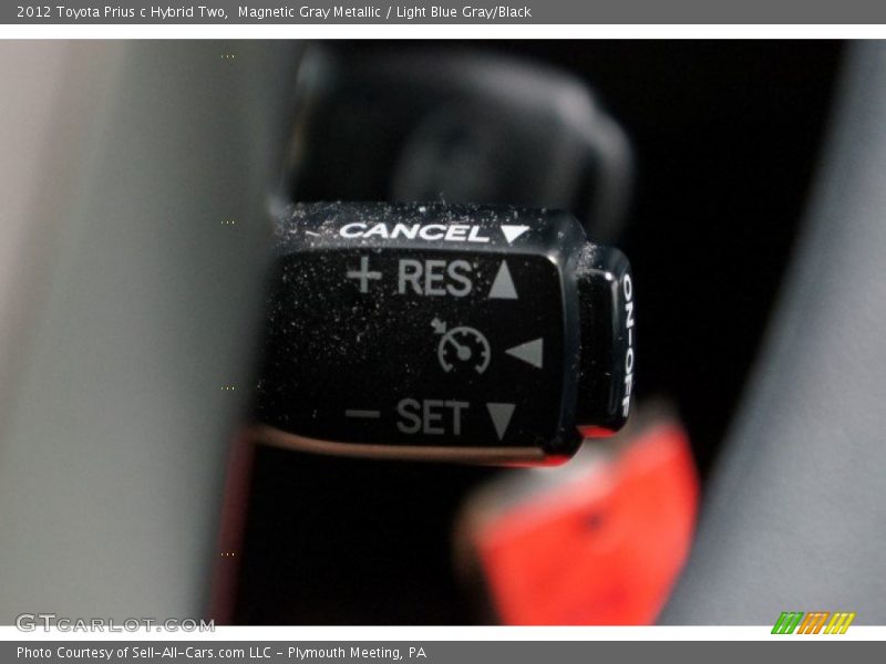 Magnetic Gray Metallic / Light Blue Gray/Black 2012 Toyota Prius c Hybrid Two