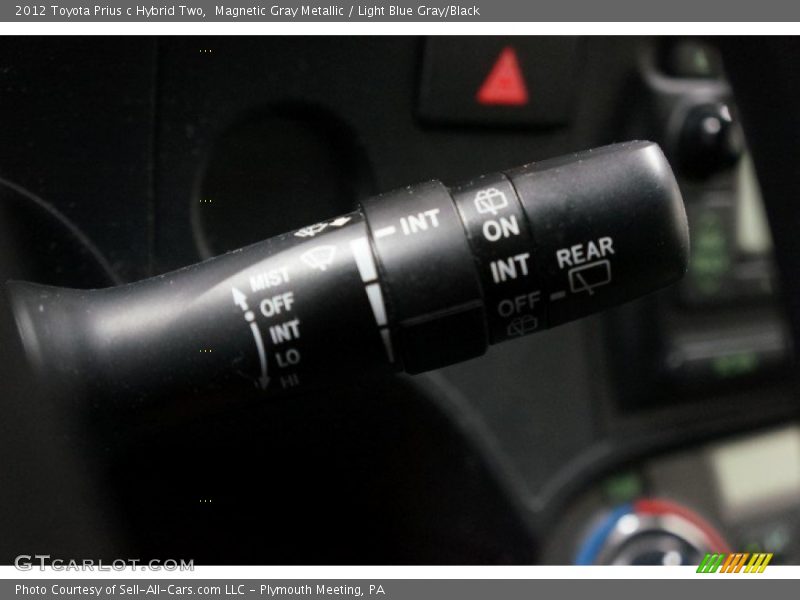 Magnetic Gray Metallic / Light Blue Gray/Black 2012 Toyota Prius c Hybrid Two