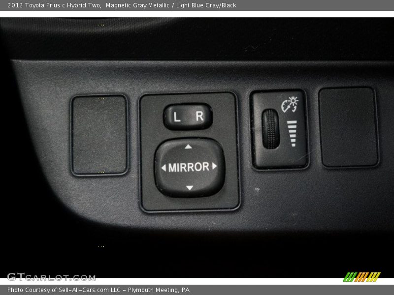 Magnetic Gray Metallic / Light Blue Gray/Black 2012 Toyota Prius c Hybrid Two