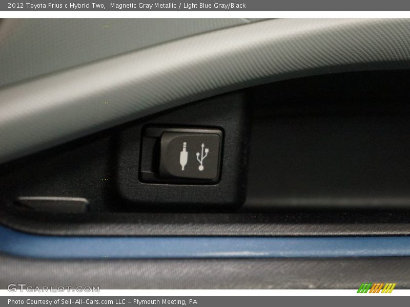Magnetic Gray Metallic / Light Blue Gray/Black 2012 Toyota Prius c Hybrid Two