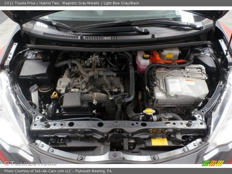 Magnetic Gray Metallic / Light Blue Gray/Black 2012 Toyota Prius c Hybrid Two