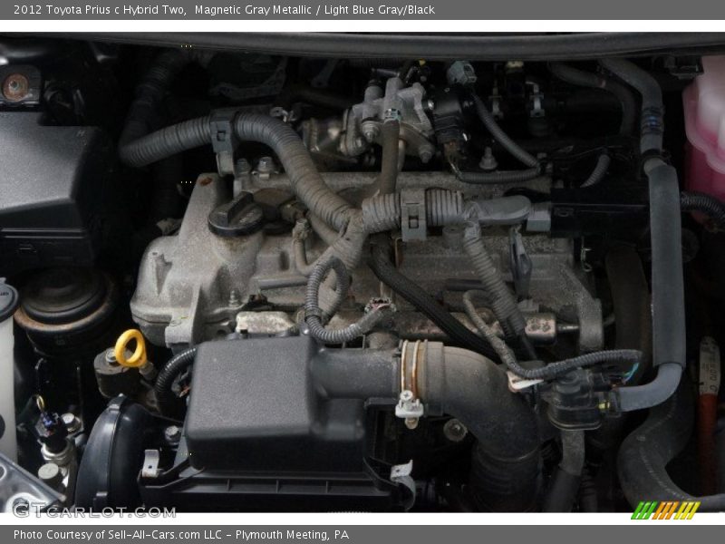 Magnetic Gray Metallic / Light Blue Gray/Black 2012 Toyota Prius c Hybrid Two