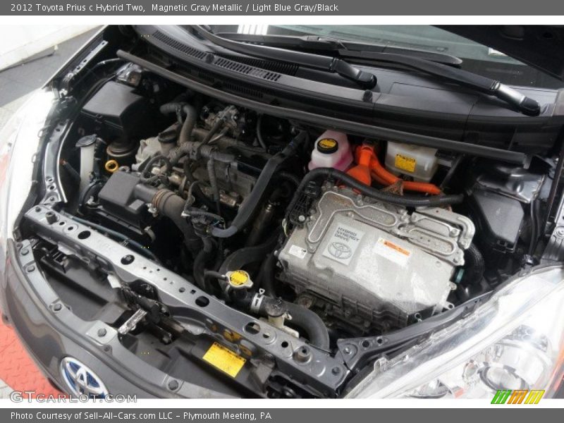 Magnetic Gray Metallic / Light Blue Gray/Black 2012 Toyota Prius c Hybrid Two