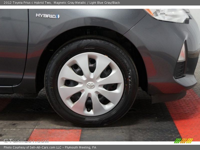 Magnetic Gray Metallic / Light Blue Gray/Black 2012 Toyota Prius c Hybrid Two