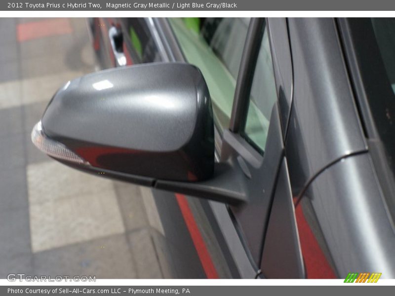 Magnetic Gray Metallic / Light Blue Gray/Black 2012 Toyota Prius c Hybrid Two