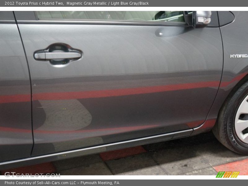 Magnetic Gray Metallic / Light Blue Gray/Black 2012 Toyota Prius c Hybrid Two