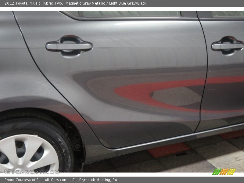 Magnetic Gray Metallic / Light Blue Gray/Black 2012 Toyota Prius c Hybrid Two