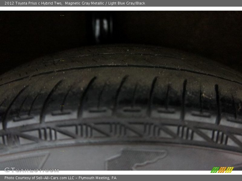 Magnetic Gray Metallic / Light Blue Gray/Black 2012 Toyota Prius c Hybrid Two