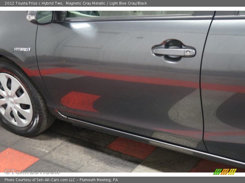 Magnetic Gray Metallic / Light Blue Gray/Black 2012 Toyota Prius c Hybrid Two