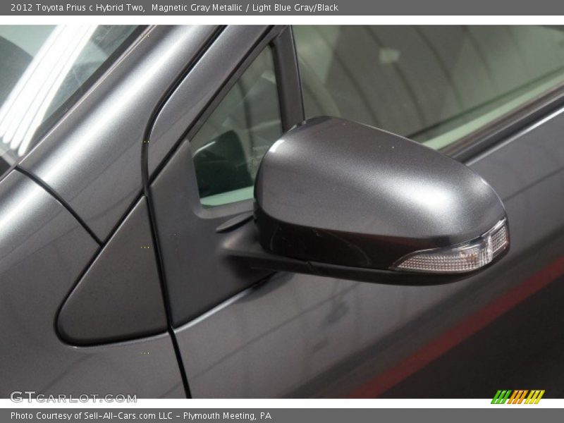 Magnetic Gray Metallic / Light Blue Gray/Black 2012 Toyota Prius c Hybrid Two