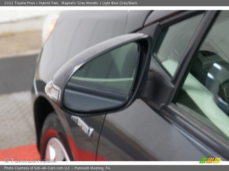 Magnetic Gray Metallic / Light Blue Gray/Black 2012 Toyota Prius c Hybrid Two