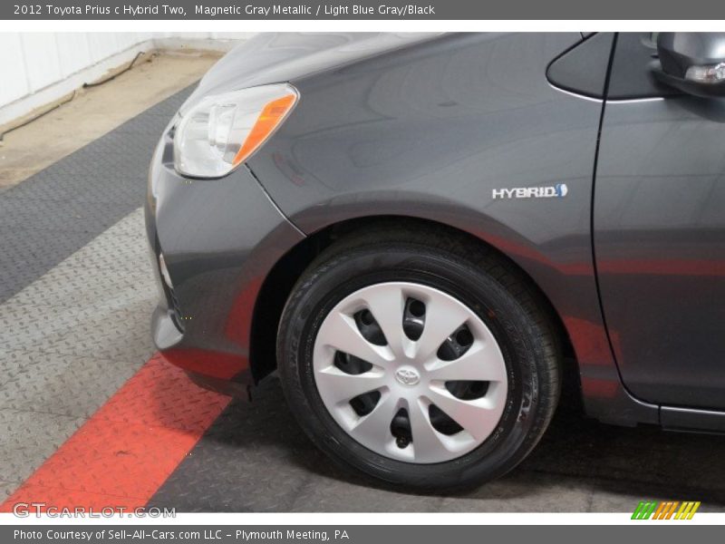 Magnetic Gray Metallic / Light Blue Gray/Black 2012 Toyota Prius c Hybrid Two