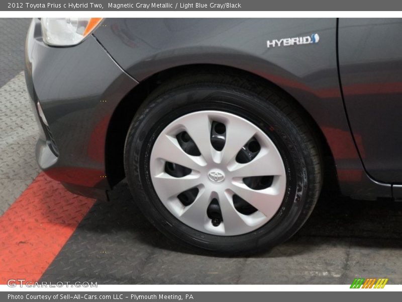 Magnetic Gray Metallic / Light Blue Gray/Black 2012 Toyota Prius c Hybrid Two