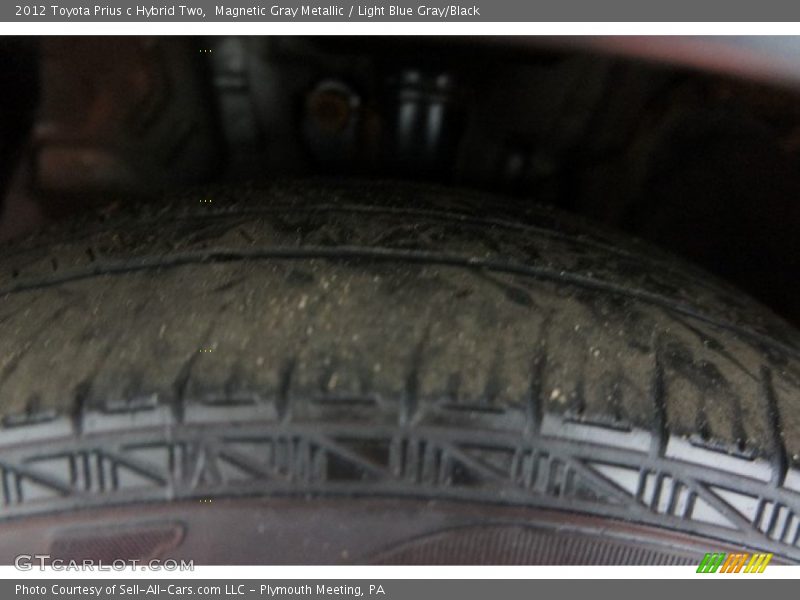 Magnetic Gray Metallic / Light Blue Gray/Black 2012 Toyota Prius c Hybrid Two