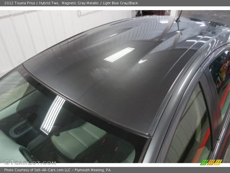Magnetic Gray Metallic / Light Blue Gray/Black 2012 Toyota Prius c Hybrid Two