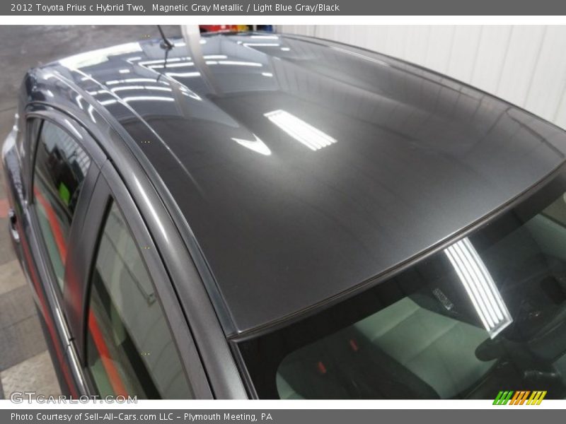 Magnetic Gray Metallic / Light Blue Gray/Black 2012 Toyota Prius c Hybrid Two