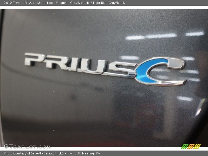Magnetic Gray Metallic / Light Blue Gray/Black 2012 Toyota Prius c Hybrid Two