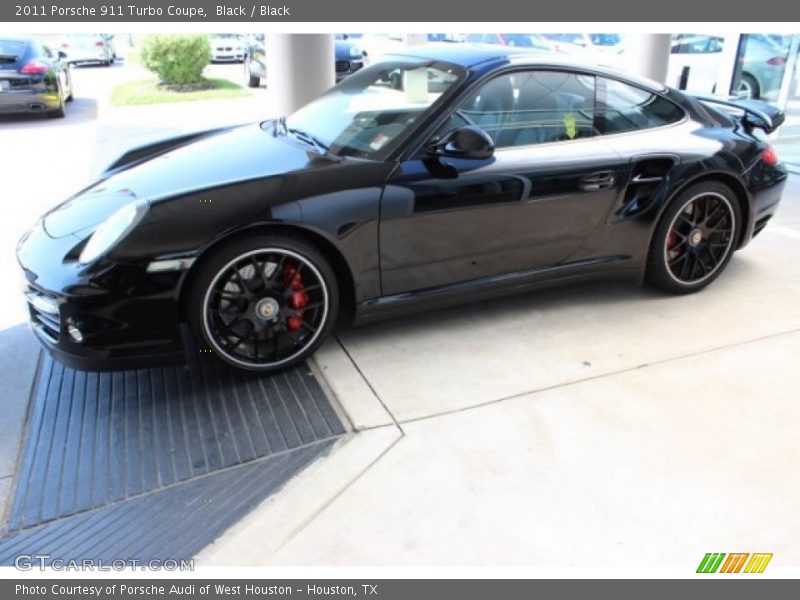 Black / Black 2011 Porsche 911 Turbo Coupe