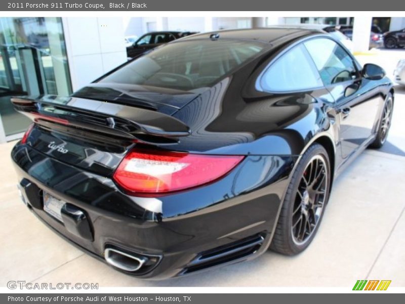 Black / Black 2011 Porsche 911 Turbo Coupe