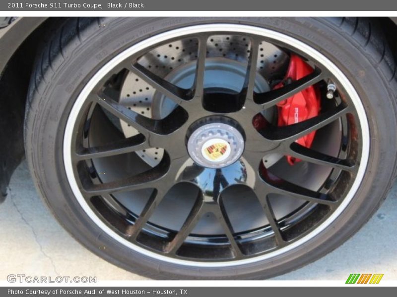 Black / Black 2011 Porsche 911 Turbo Coupe