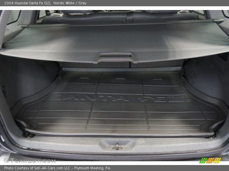 Nordic White / Gray 2004 Hyundai Santa Fe GLS