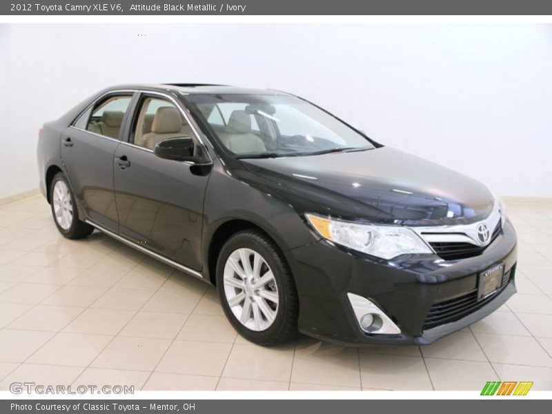 Attitude Black Metallic / Ivory 2012 Toyota Camry XLE V6
