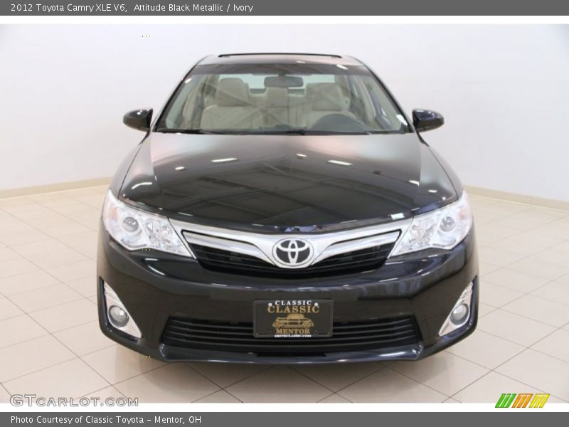 Attitude Black Metallic / Ivory 2012 Toyota Camry XLE V6