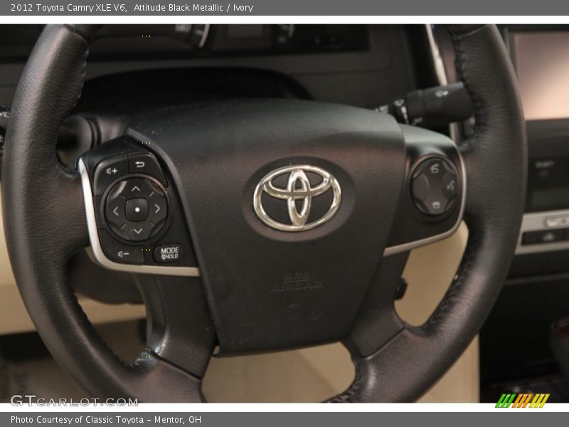 Attitude Black Metallic / Ivory 2012 Toyota Camry XLE V6