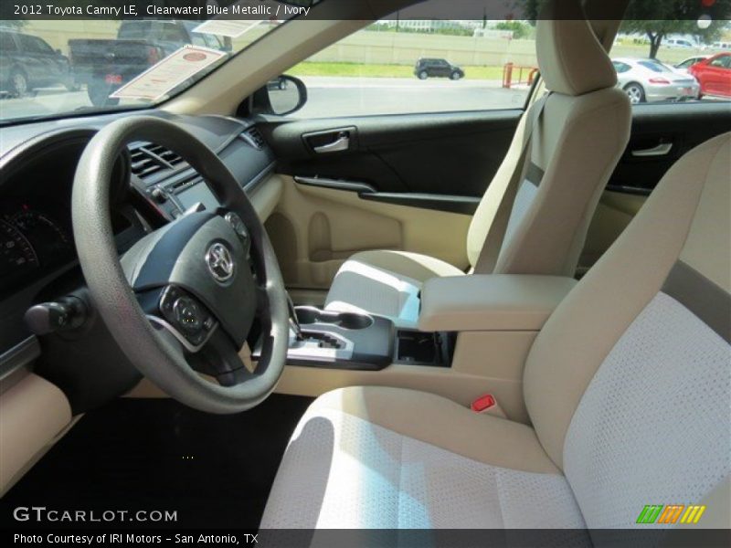 Clearwater Blue Metallic / Ivory 2012 Toyota Camry LE