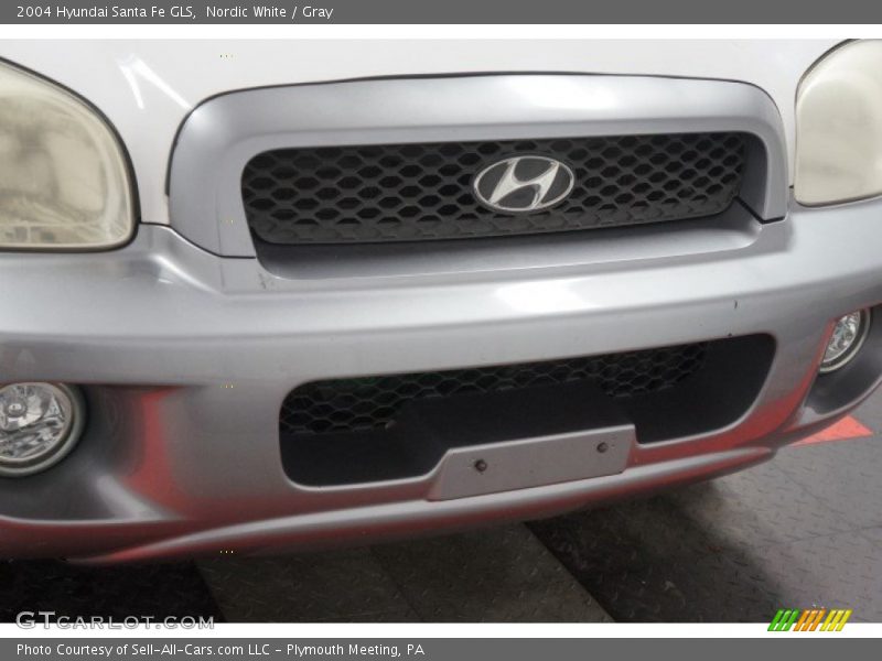 Nordic White / Gray 2004 Hyundai Santa Fe GLS