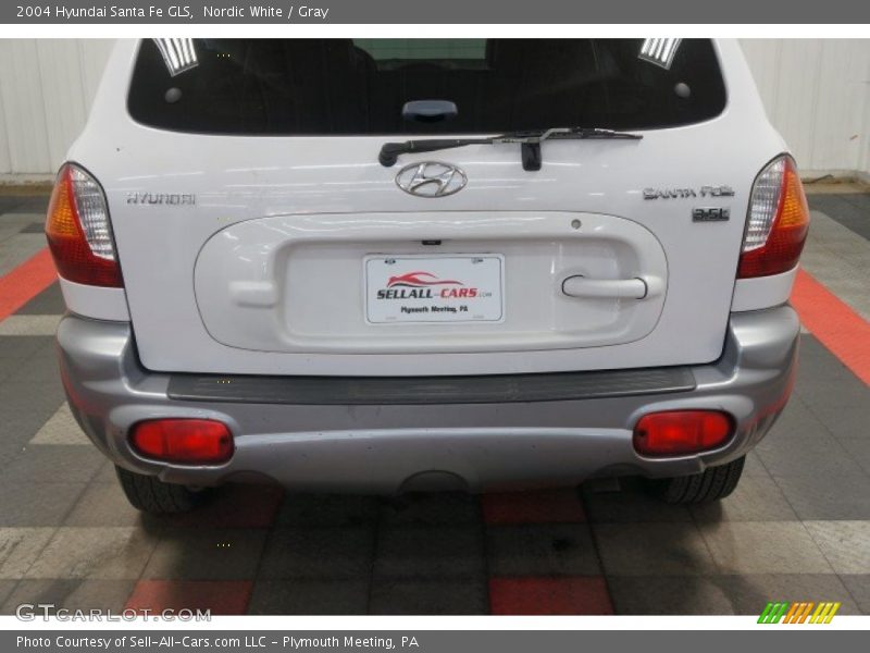 Nordic White / Gray 2004 Hyundai Santa Fe GLS