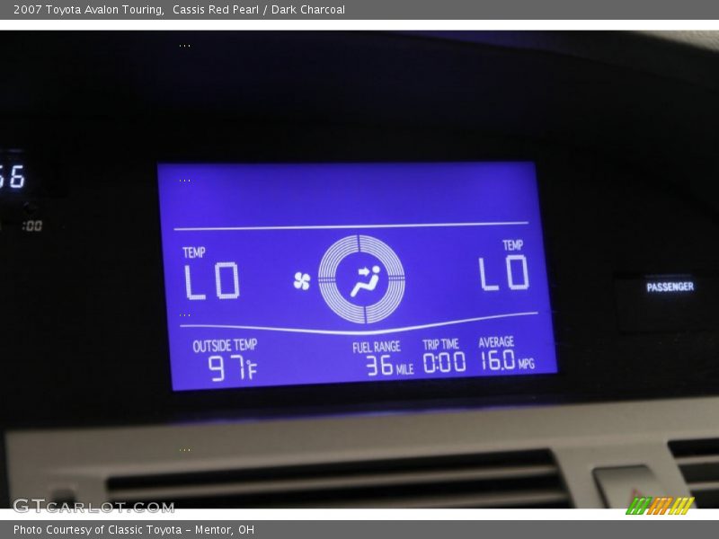 Cassis Red Pearl / Dark Charcoal 2007 Toyota Avalon Touring