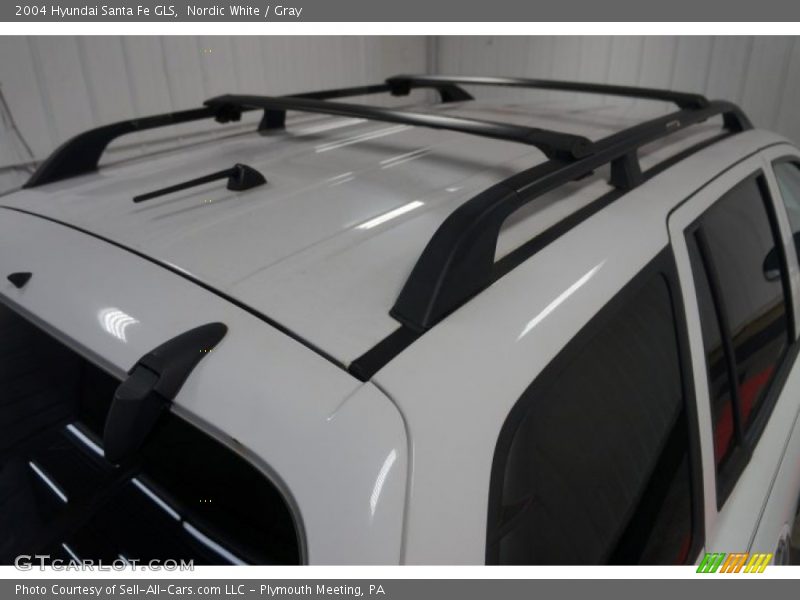 Nordic White / Gray 2004 Hyundai Santa Fe GLS
