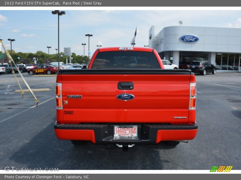 Race Red / Steel Gray 2013 Ford F150 STX SuperCab