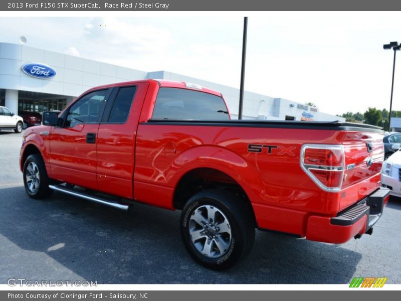 Race Red / Steel Gray 2013 Ford F150 STX SuperCab