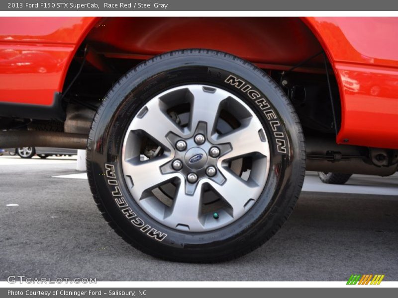 Race Red / Steel Gray 2013 Ford F150 STX SuperCab
