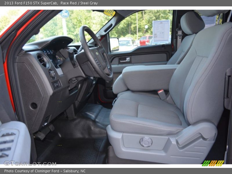 Race Red / Steel Gray 2013 Ford F150 STX SuperCab