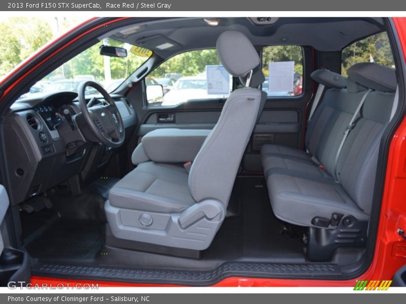 Race Red / Steel Gray 2013 Ford F150 STX SuperCab