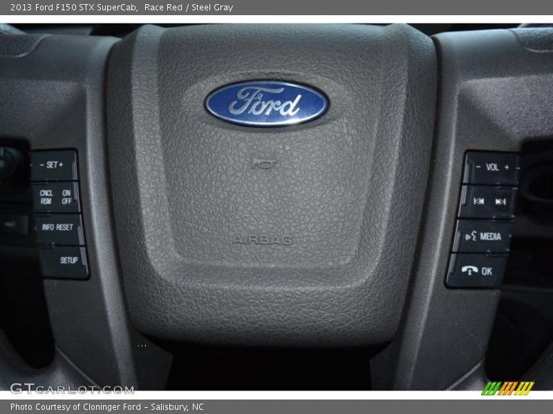Race Red / Steel Gray 2013 Ford F150 STX SuperCab