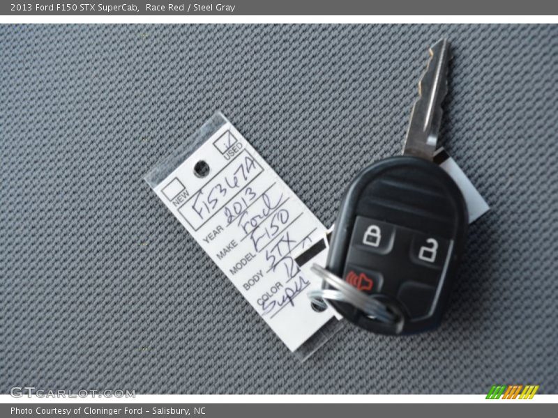 Race Red / Steel Gray 2013 Ford F150 STX SuperCab