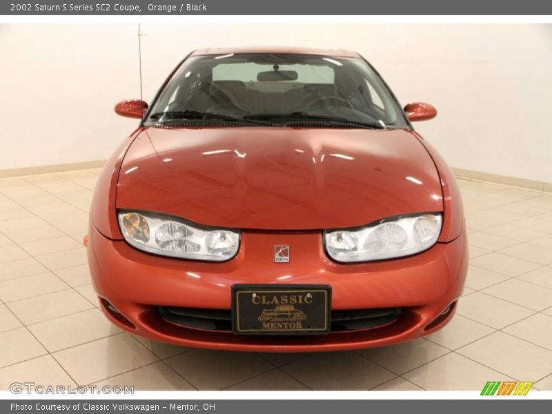 Orange / Black 2002 Saturn S Series SC2 Coupe