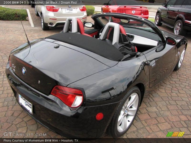 Jet Black / Dream Red 2006 BMW Z4 3.0i Roadster