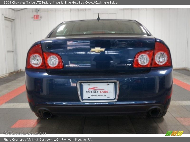 Imperial Blue Metallic / Cocoa/Cashmere Beige 2008 Chevrolet Malibu LTZ Sedan