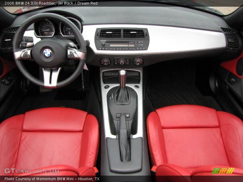 Jet Black / Dream Red 2006 BMW Z4 3.0i Roadster