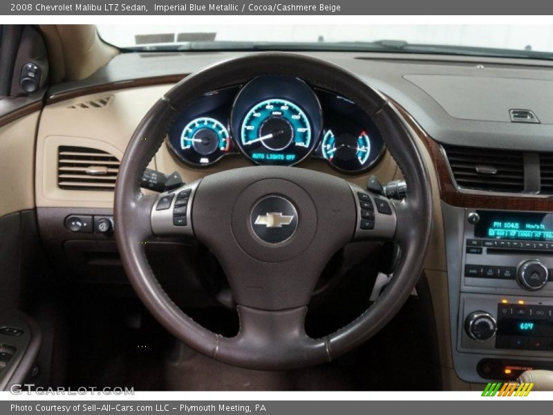 Imperial Blue Metallic / Cocoa/Cashmere Beige 2008 Chevrolet Malibu LTZ Sedan