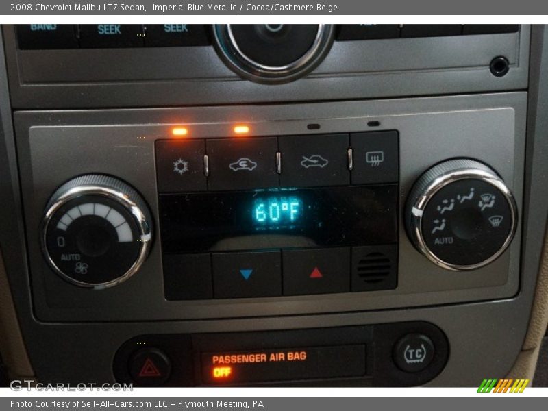 Imperial Blue Metallic / Cocoa/Cashmere Beige 2008 Chevrolet Malibu LTZ Sedan